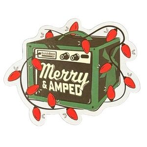 DutchBros Sticker Collectible 11/25 GLOW Holiday Green Red Merry Amped Christmas